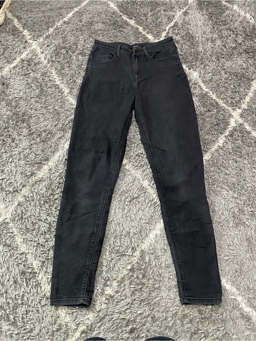 Forever 21 Black Skinny Jeans - High Rise